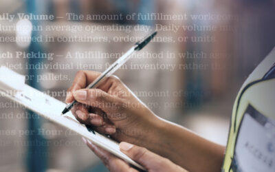 Fulfillment Operations Terms Glossary from Onward Robotics